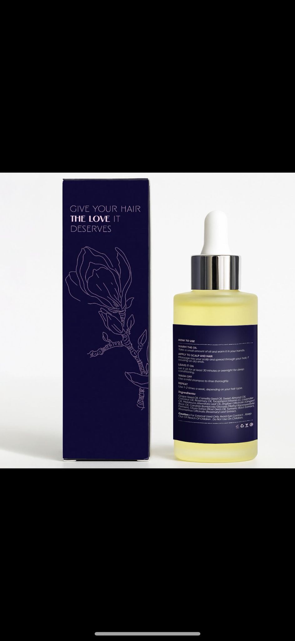 Heavenly Hair Oil close-up